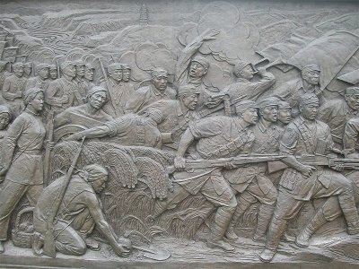 延安战争浮雕壁画